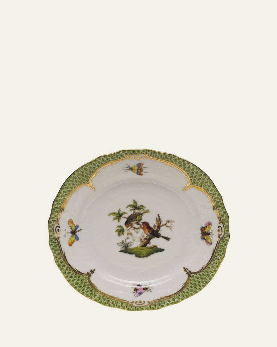 Rothschild Bird Green Motif 10 Bread & Butter Plate